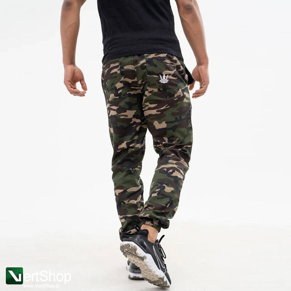 JIGGA WEAR Spodnie Materiałowe Jogger Jigga Wear Crown Stitch Camo