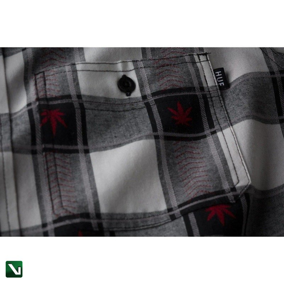 koszula huf hemd plantlife plaid black