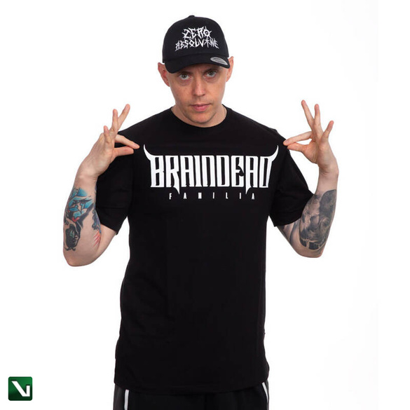 BRAINDEADFAMILIA HORNS T-SHIRT CZARNY