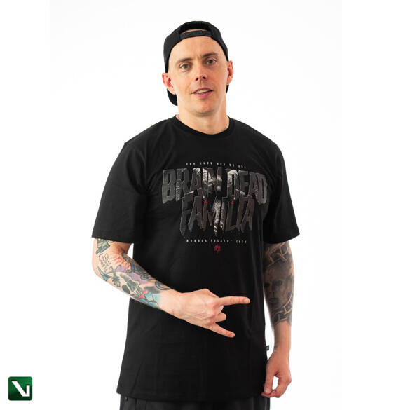 BRAINDEADFAMILIA HIDDEN EVIL T-SHIRT CZARNY