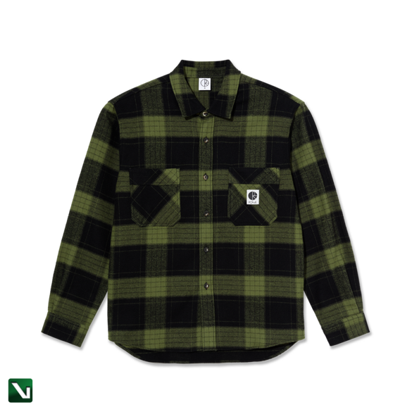 Koszula Polar Mike LS-Shirt Flannel army green