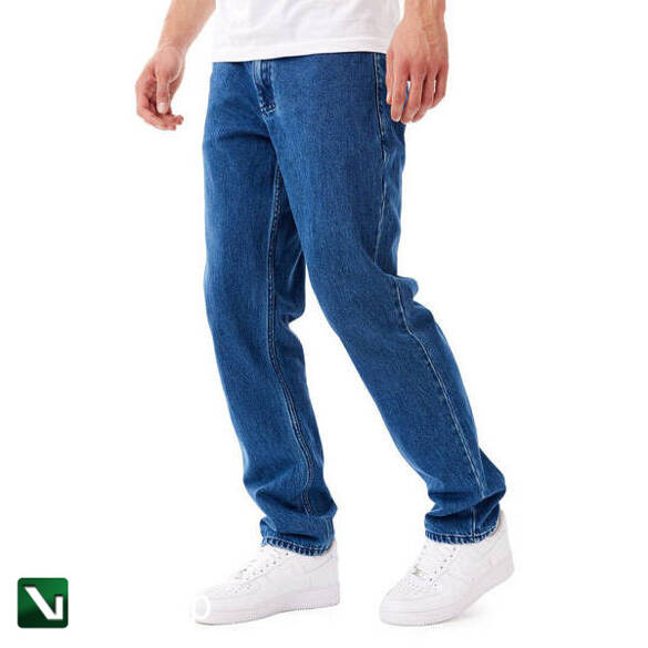 Mass DNM spodnie Box Jeans Relax Fit  niebieskie