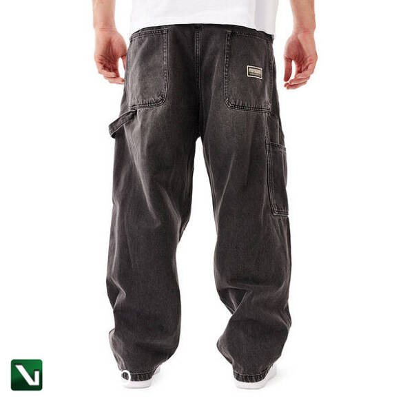 Mass DNM spodnie Jeans Worker Extra Baggy Fit czarne