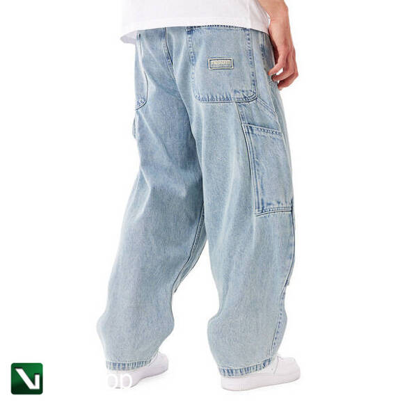 Mass DNM spodnie Jeans Worker Extra Baggy Fit - niebieskie