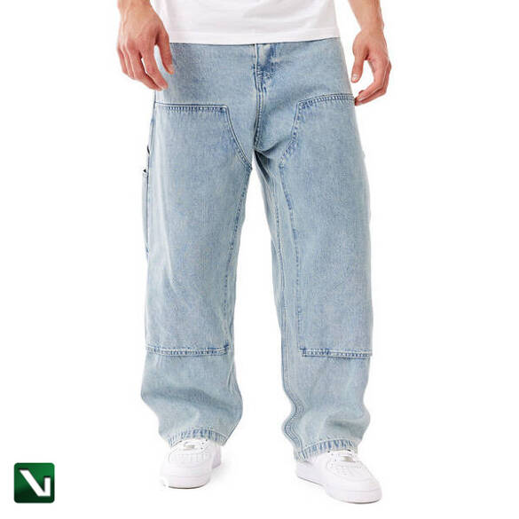 Mass DNM spodnie Jeans Worker Extra Baggy Fit - niebieskie