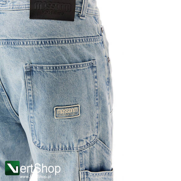 Mass DNM spodnie Jeans Worker Extra Baggy Fit - niebieskie