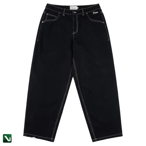 Spodnie Dime Classic baggy denim pants black