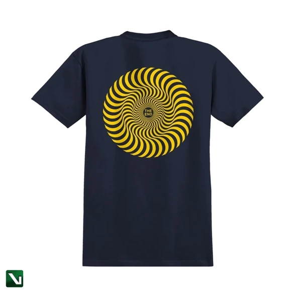 koszulka Spitfire - Classic Swirl (Navy/Yellow)