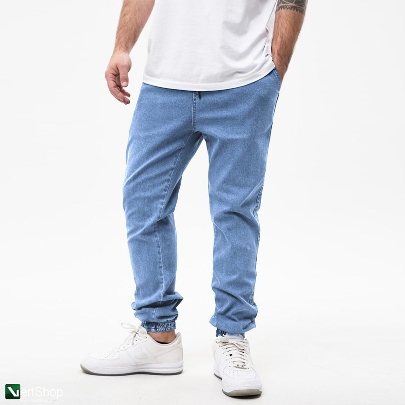 pol pl Lucky Dice Spodnie Jeansowe Jogger Meskie Niebieskie 210369 2 2