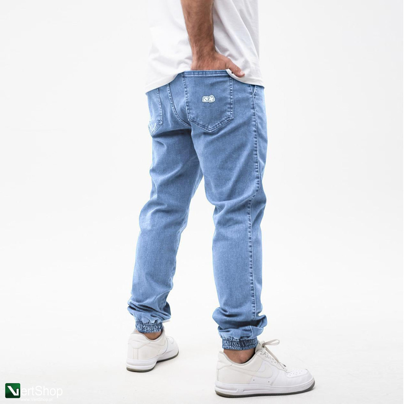 pol pl Lucky Dice Spodnie Jeansowe Jogger Meskie Niebieskie 210369 3 2