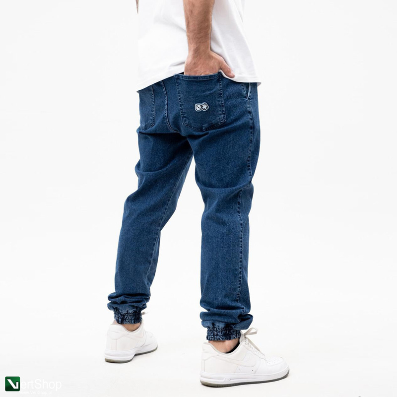 pol pl Lucky Dice Spodnie Jeansowe Jogger Ze Sciagaczem Meskie Niebieskie 210370 1 2
