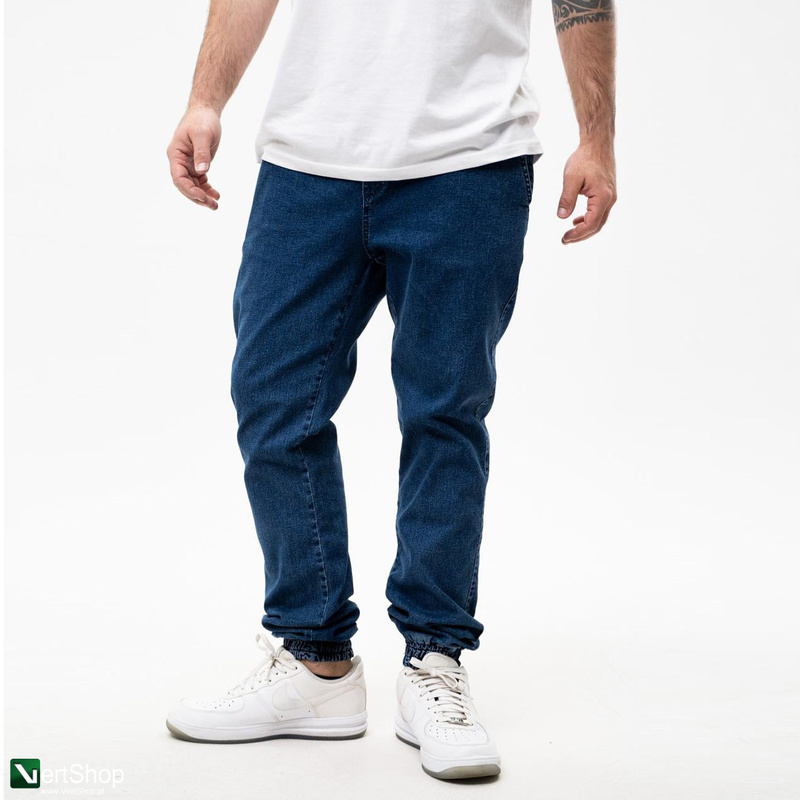 pol pl Lucky Dice Spodnie Jeansowe Jogger Ze Sciagaczem Meskie Niebieskie 210370 2 2