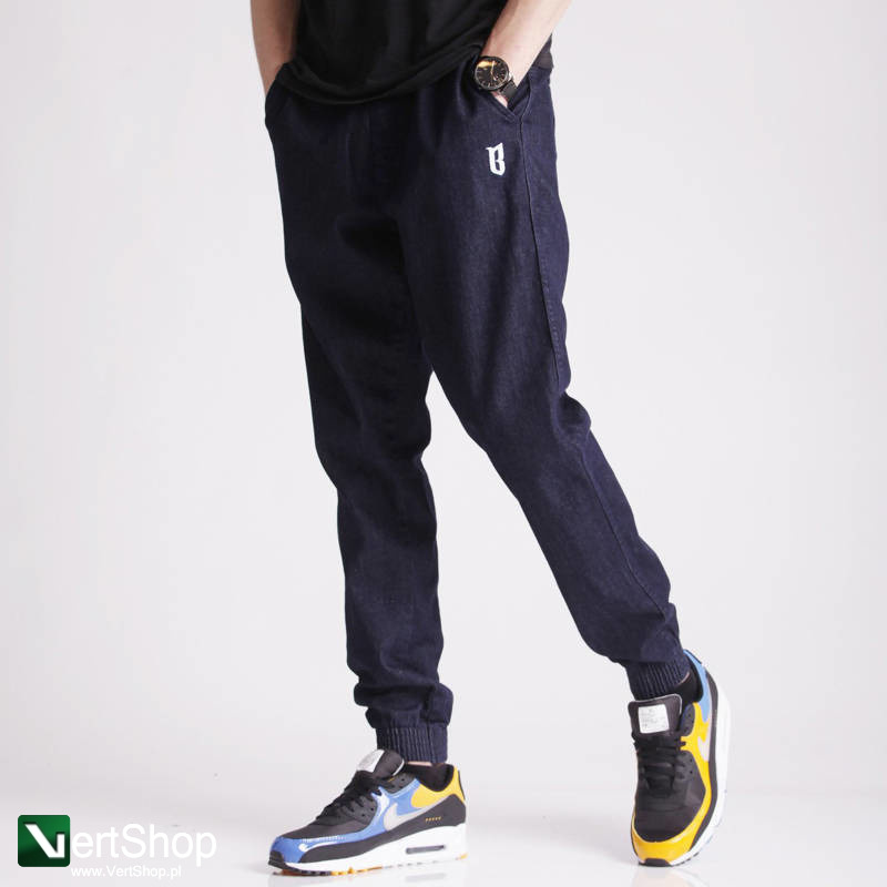 pol pl B O R Biuro Ochrony Rapu Jogger Fit Guma Strecz Spodnie Jeans Dark 206290 1