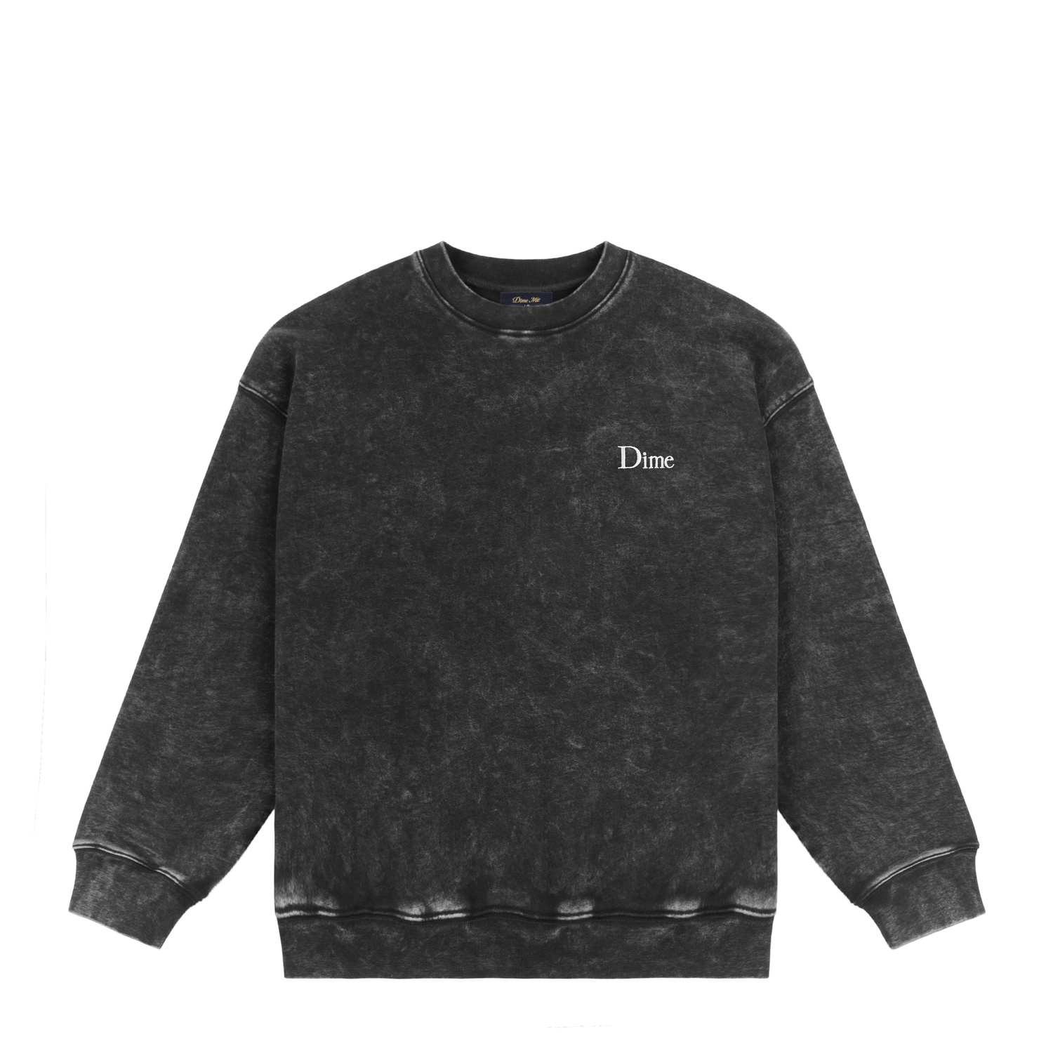 pol pl Bluza Dime French Terry crewneck faded black 32807 1
