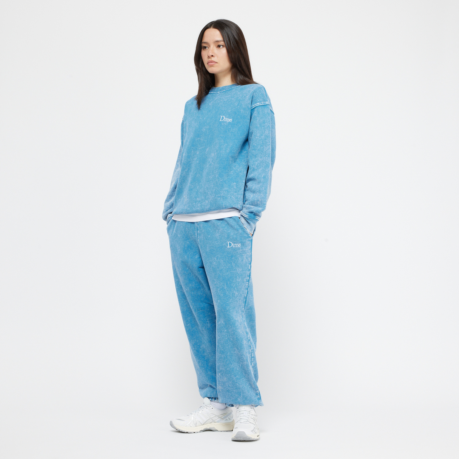 pol pl Bluza Dime French Terry crewneck faded sky 32808 3