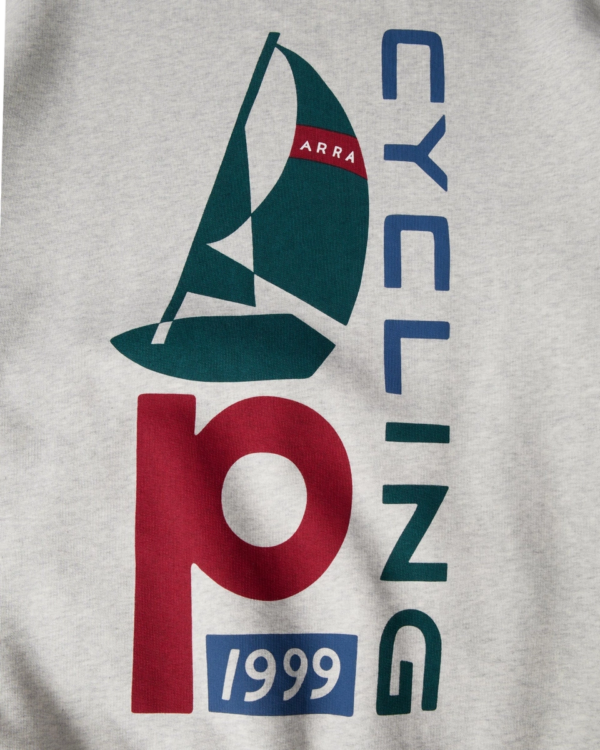 pol pl Bluza by Parra Sail bike crewneck sweatshirt grey 33113 3