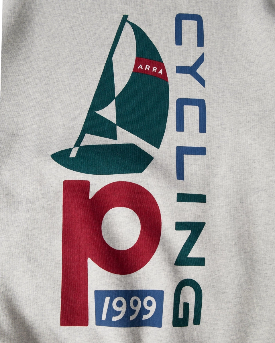 pol pl Bluza by Parra Sail bike crewneck sweatshirt grey 33113 3