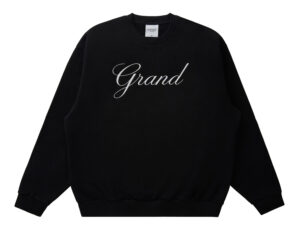 pol pl Grand Collection Embroidered Crewneck Sweatshirt Black 32347 1