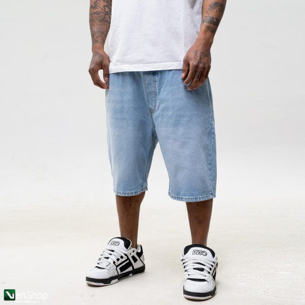 pol pl JIGGA WEAR Krotkie Spodenki Jeansowe Baggy Meskie Jasne Niebieskie Jigga Wear Palm 210302 2