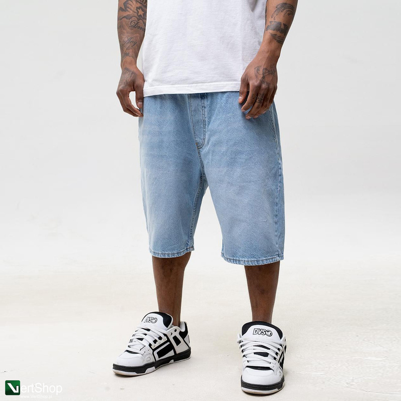 pol pl JIGGA WEAR Krotkie Spodenki Jeansowe Baggy Meskie Jasne Niebieskie Jigga Wear Palm 210302 2