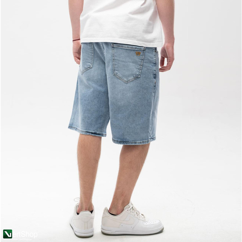 pol pl JIGGA WEAR Krotkie Spodenki Jeansowe Meskie Niebieskie Small Outline Crown 210299 2