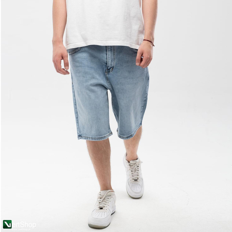 pol pl JIGGA WEAR Krotkie Spodenki Jeansowe Meskie Niebieskie Small Outline Crown 210299 3