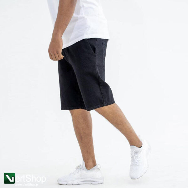 pol pl JIGGA WEAR Krotkie Spodenki Jeansowe Sprane Ze Sciagaczem Meskie Czarne Biale Jigga Wear Crown Pocket 209634 2