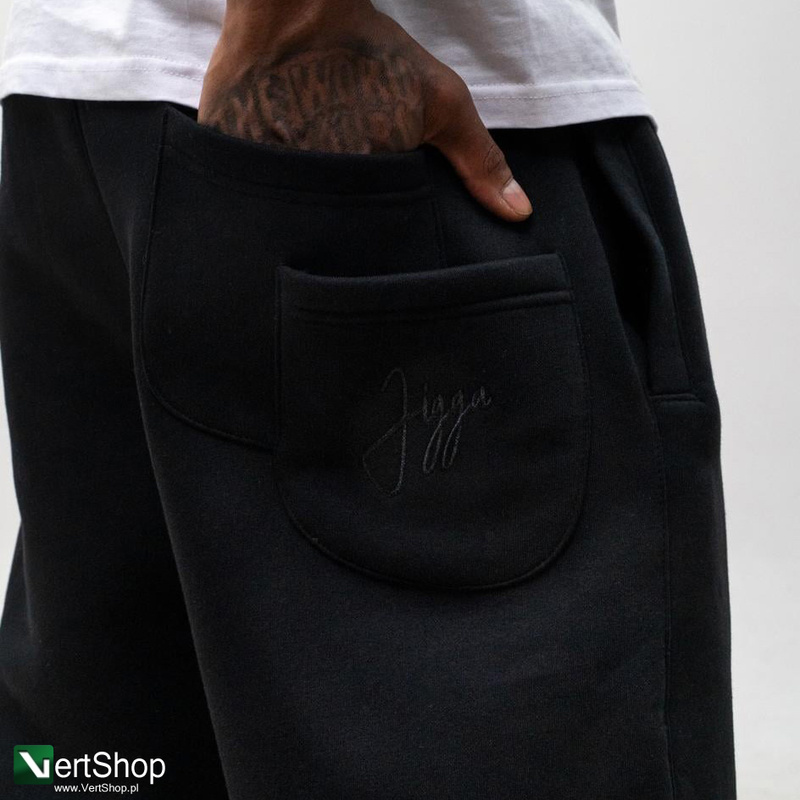 pol pl JIGGA WEAR Spodnie Dresowe Baggy Meskie Czarne Jigga Wear Haft Crown 210357 4 2