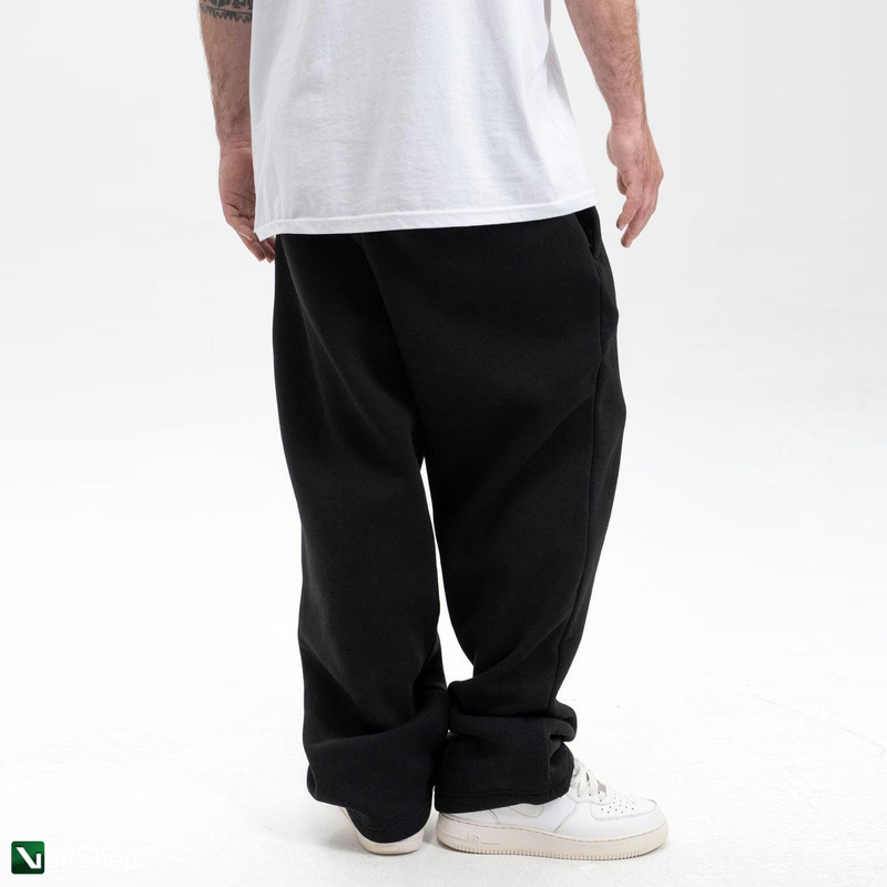 pol pl JIGGA WEAR Spodnie Dresowe Baggy Meskie Jasne Czarne Jigga Wear Haft Logo Drawcord 209229 3