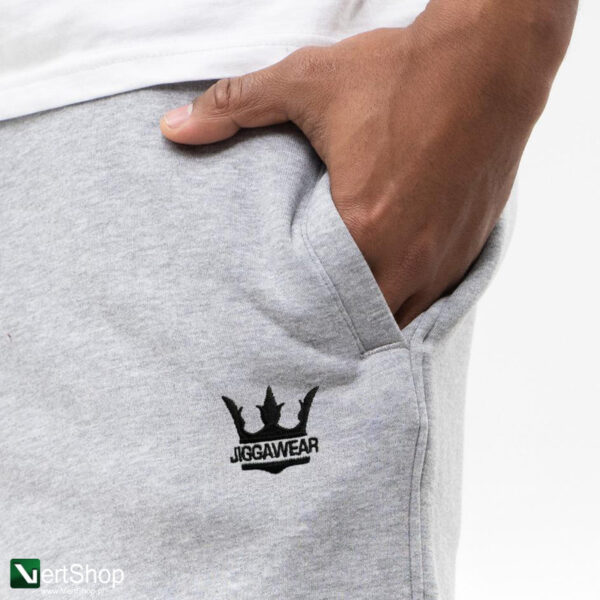 pol pl JIGGA WEAR Spodnie Dresowe Baggy Meskie Jasne Szare Jigga Wear Haft Logo Drawcord 209631 4