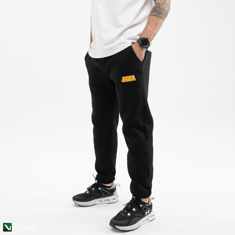 pol pl JIGGA WEAR Spodnie Dresowe Meskie Czarne Jigga Wear Name Patch 209247 1