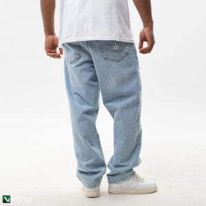 pol pl JIGGA WEAR Spodnie Jeansowe Baggy Meskie Sprane Jasne Niebieskie Jigga Wear Crown 209797 5
