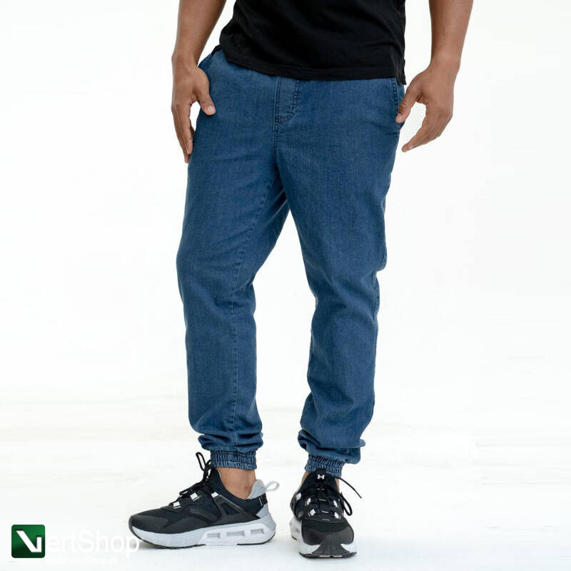 pol pl JIGGA WEAR Spodnie Jeansowe Jogger Ze Sciagaczem Meskie Niebieskie Jigga Wear Crown 207381 5