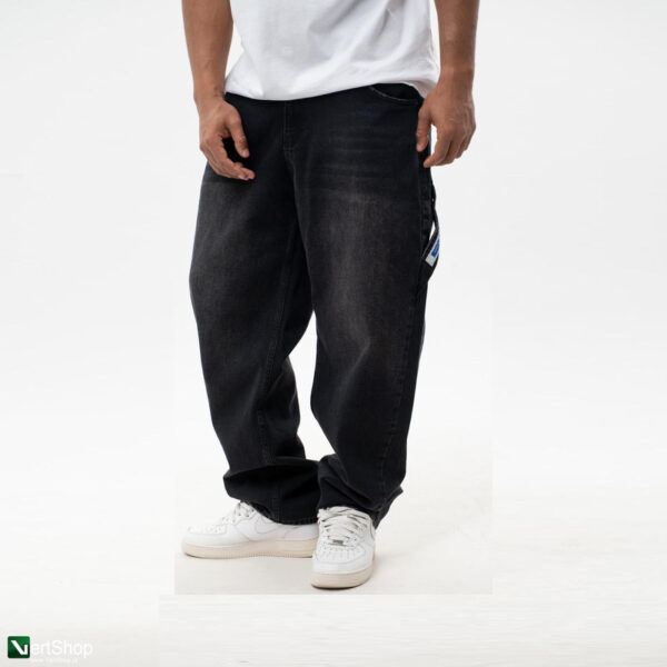 pol pl JIGGA WEAR Spodnie Jeansowe Super Baggy Cargo Meskie Czarne Jigga Wear Crown 209362 3