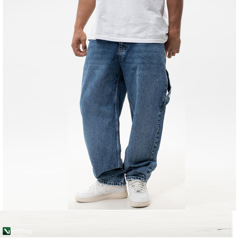 pol pl JIGGA WEAR Spodnie Jeansowe Super Baggy Cargo Meskie Niebieskie Jigga Wear Crown 209361 3