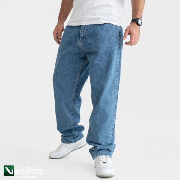 pol pl JIGGA WEAR Spodnie Jeansowe Szerokie Baggy Meskie Niebieskie Outline 207601 2