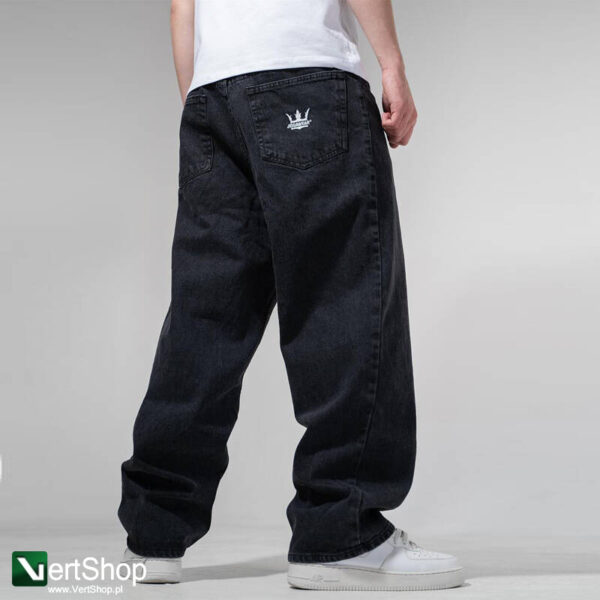 pol pl JIGGA WEAR Spodnie Jeansowe Szerokie Exxtra Baggy Meskie Czarne Crown 207600 1