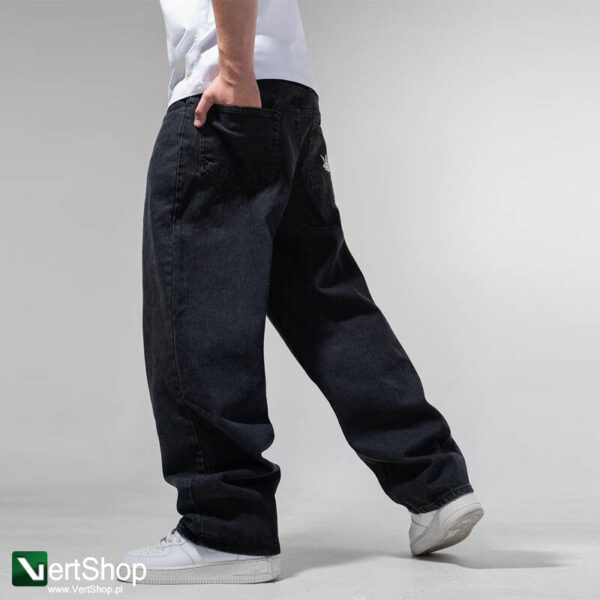 pol pl JIGGA WEAR Spodnie Jeansowe Szerokie Exxtra Baggy Meskie Czarne Crown 207600 2