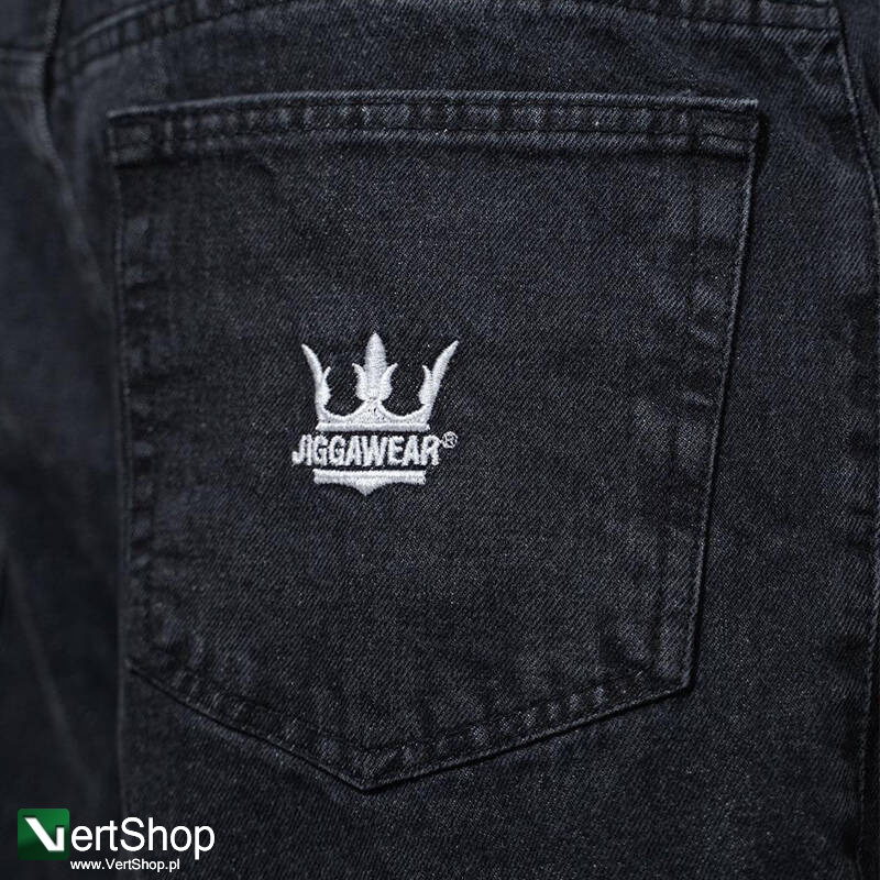 pol pl JIGGA WEAR Spodnie Jeansowe Szerokie Exxtra Baggy Meskie Czarne Crown 207600 3