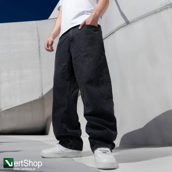 pol pl JIGGA WEAR Spodnie Jeansowe Szerokie Exxtra Baggy Meskie Czarne Crown 207600 6
