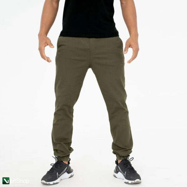 pol pl JIGGA WEAR Spodnie Materialowe Jogger Meskie Oliwkowe Czarne Jigga Crown 210383 5 2