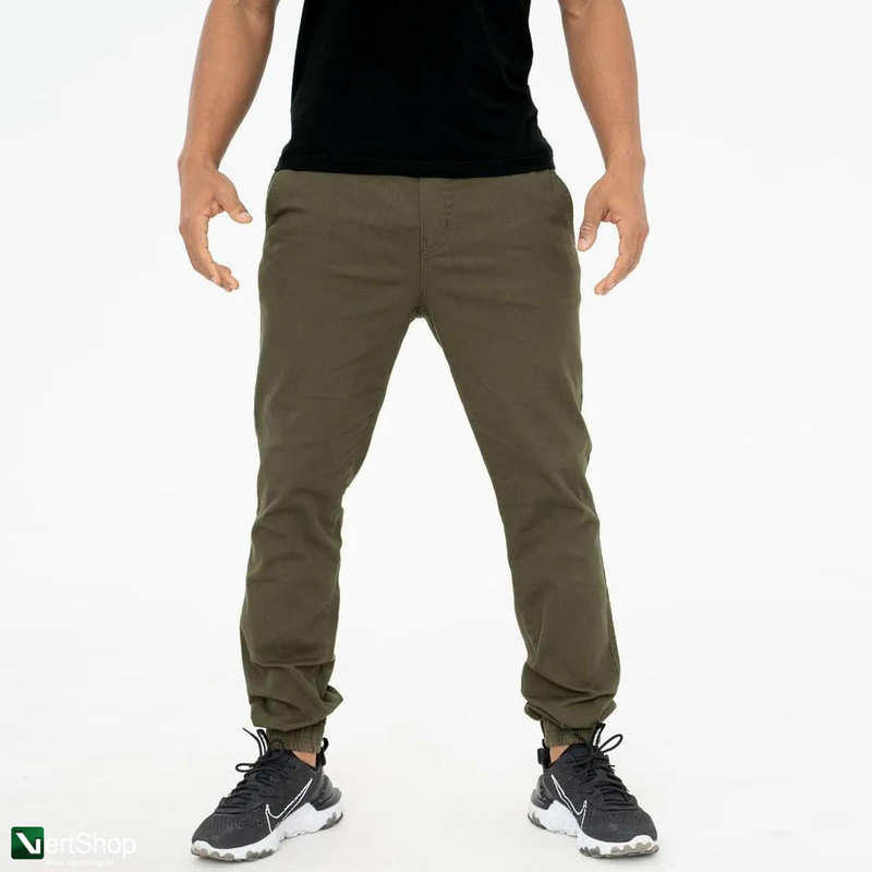 pol pl JIGGA WEAR Spodnie Materialowe Jogger Meskie Oliwkowe Czarne Jigga Crown 210383 5 2
