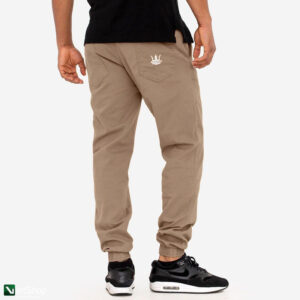 pol pl JIGGA WEAR Spodnie Materialowe Jogger Ze Sciagaczem Meskie Bezowe Jigga Wear Crown 210041 2
