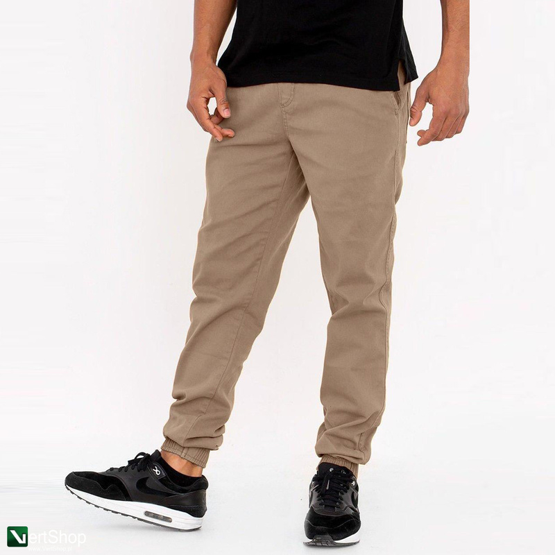 pol pl JIGGA WEAR Spodnie Materialowe Jogger Ze Sciagaczem Meskie Bezowe Jigga Wear Crown 210041 6