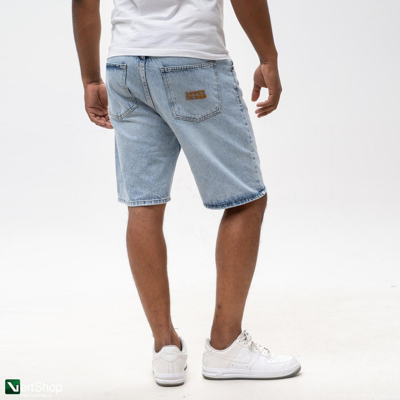 pol pl Lucky Dice LD Classic Krotkie Spodenki Jeansowe Baggy Meskie Jasne Niebieskie Zlote 210298 1