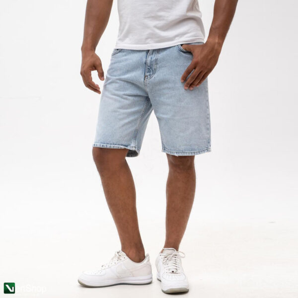 pol pl Lucky Dice LD Classic Krotkie Spodenki Jeansowe Baggy Meskie Jasne Niebieskie Zlote 210298 2
