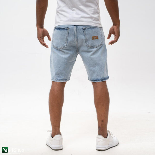 pol pl Lucky Dice LD Classic Krotkie Spodenki Jeansowe Baggy Meskie Jasne Niebieskie Zlote 210298 3