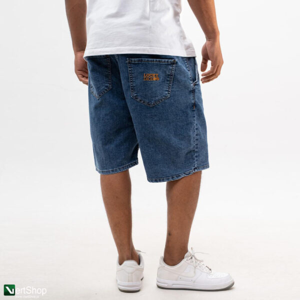 pol pl Lucky Dice LD Classic Krotkie Spodenki Jeansowe Baggy Meskie Niebieskie Zlote 209656 1
