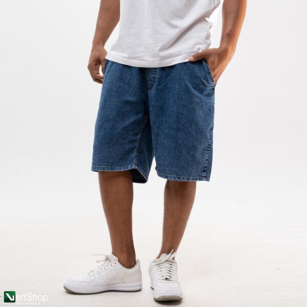 pol pl Lucky Dice LD Classic Krotkie Spodenki Jeansowe Baggy Meskie Niebieskie Zlote 209656 2