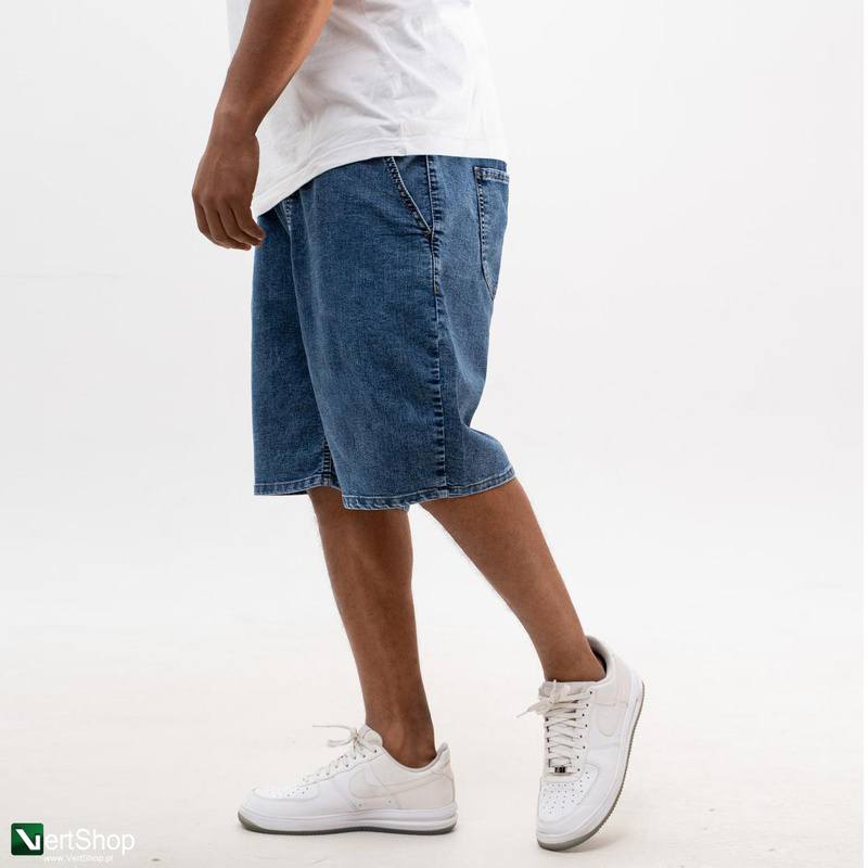 pol pl Lucky Dice LD Classic Krotkie Spodenki Jeansowe Baggy Meskie Niebieskie Zlote 209656 3